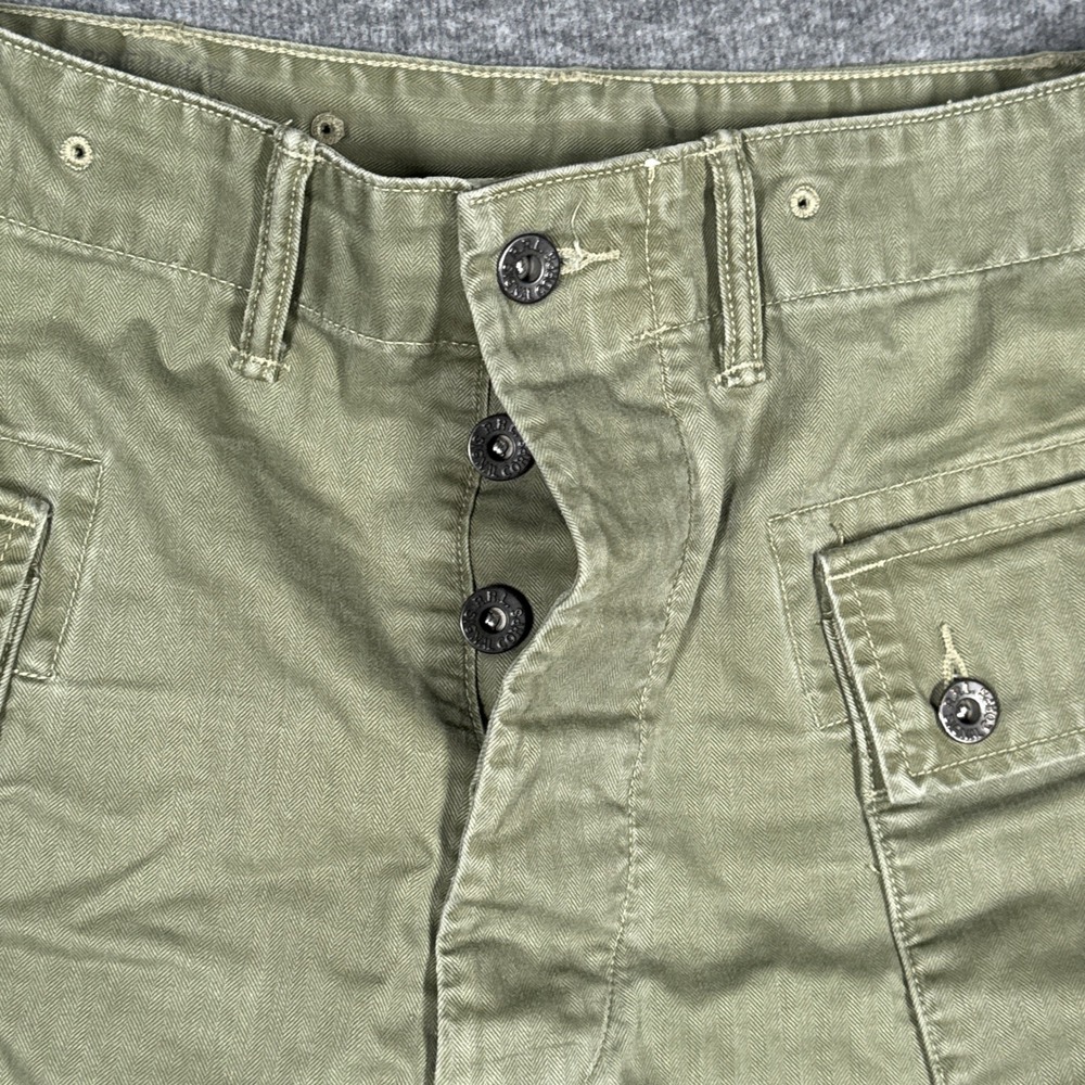 RRL Ralph Lauren Pants Men 33x32 Green Military Paratroop Field Cargo P44 Monkey - Picture 11 of 13